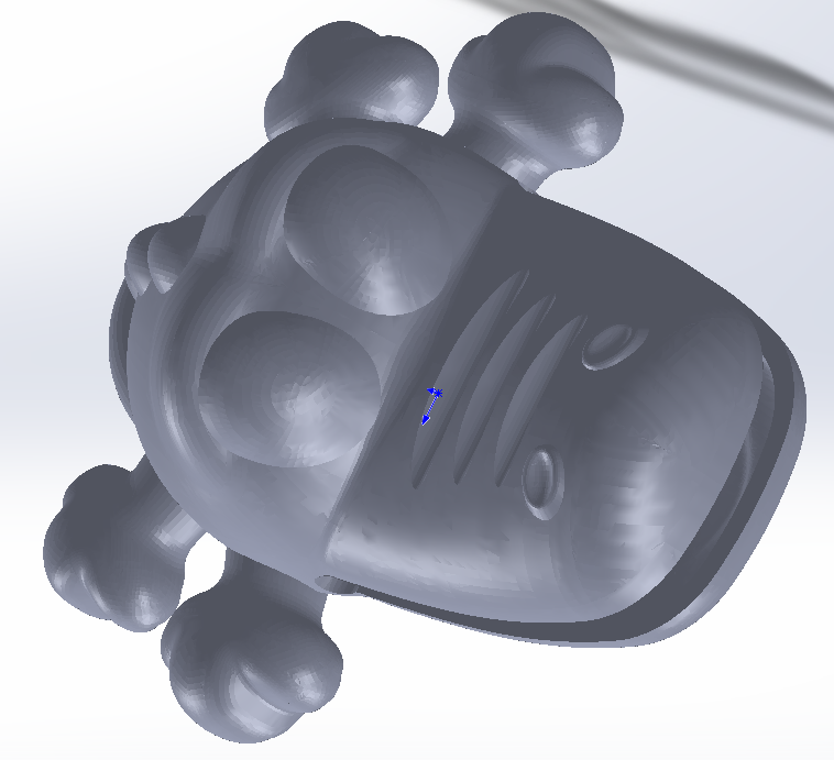 卡通恐龙玩具 3D打印模型渲染图