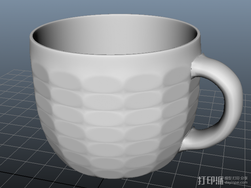 杯子盘子 3D打印模型渲染图