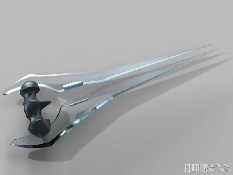 Halo-光剑 3D打印模型渲染图
