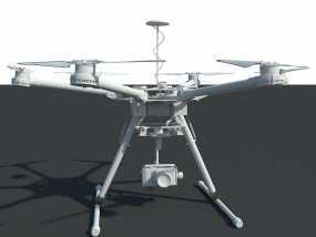 航拍机/无人机 3d模型