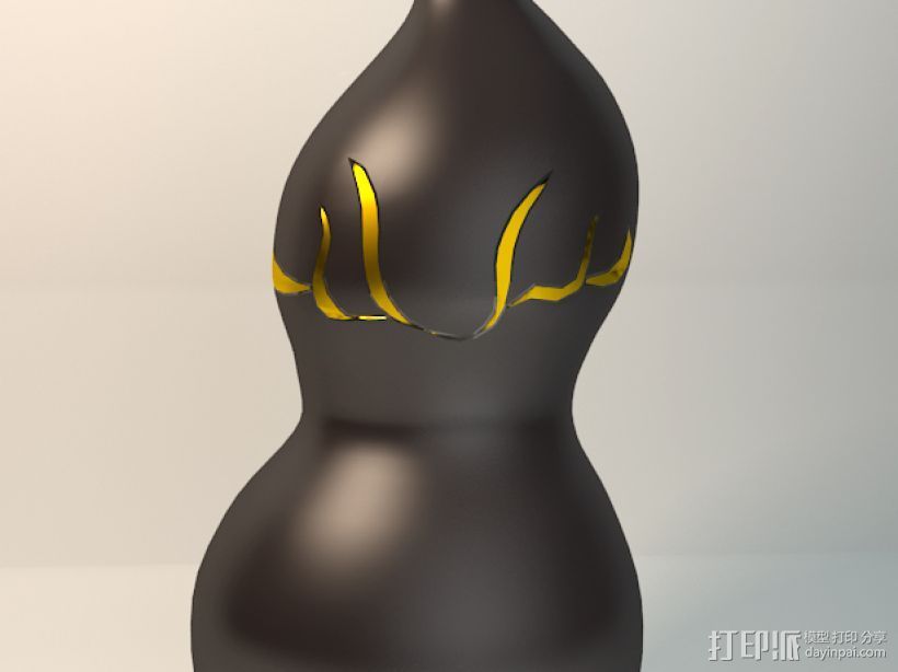 三维瓶子模型设计 原创 3D打印模型渲染图