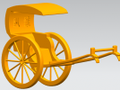 黄包车模型 