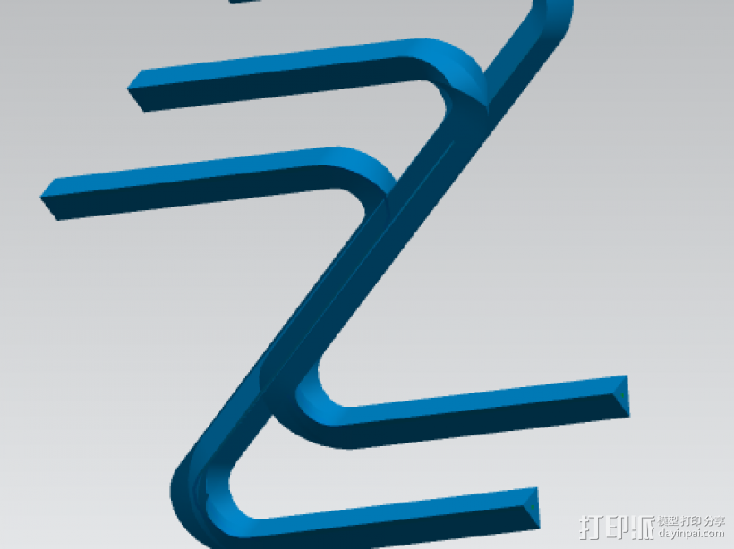 ZW艺术创意设计 3D打印模型渲染图