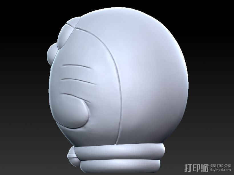 哆啦A梦 3D打印模型渲染图