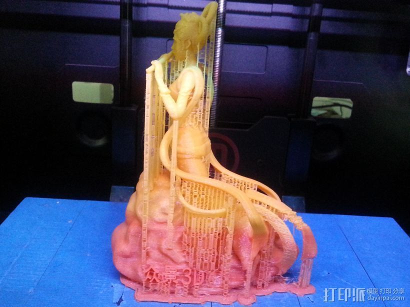 嫦娥 月宫仙女 3D打印模型渲染图