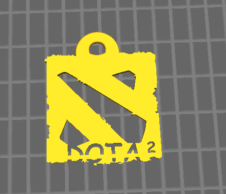 DOTA2 logo钥匙挂件