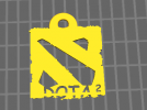 DOTA2 logo钥匙挂件
