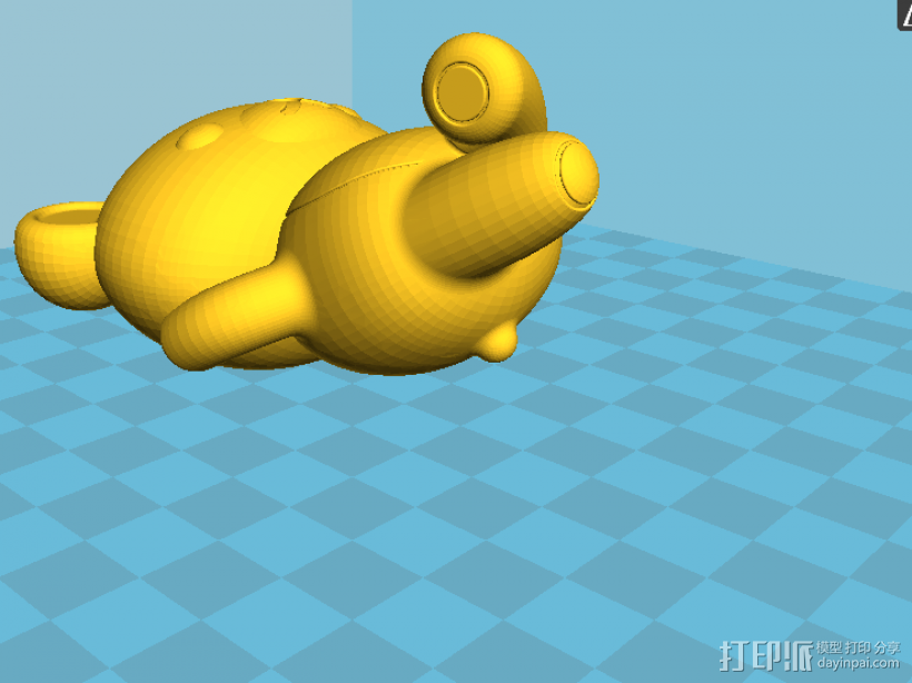 拉拉熊 3D打印模型渲染图