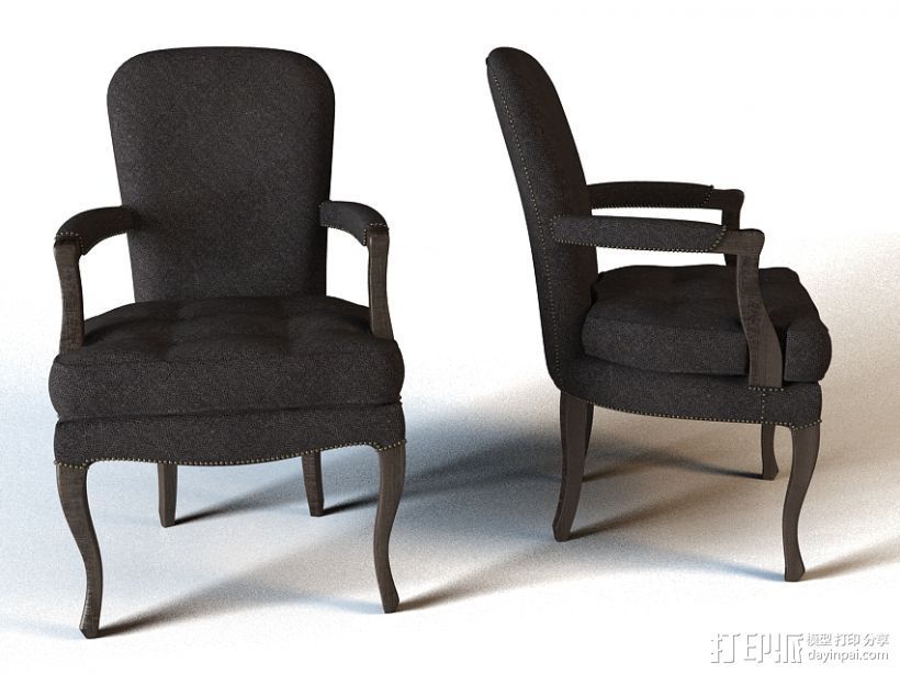 椅子 3D打印模型渲染图