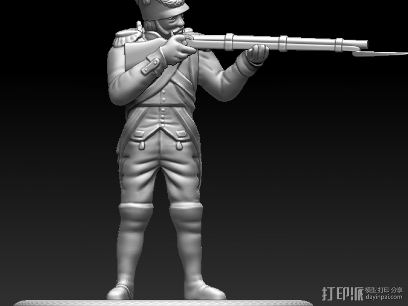 兵人002 3D打印模型渲染图