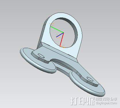 双轮直线器 3D打印模型渲染图