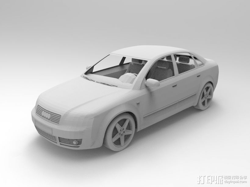 奥迪A4模型 3D打印模型渲染图