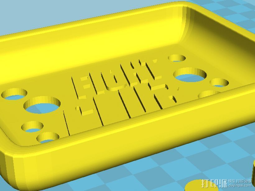 香皂盒 3D打印模型渲染图