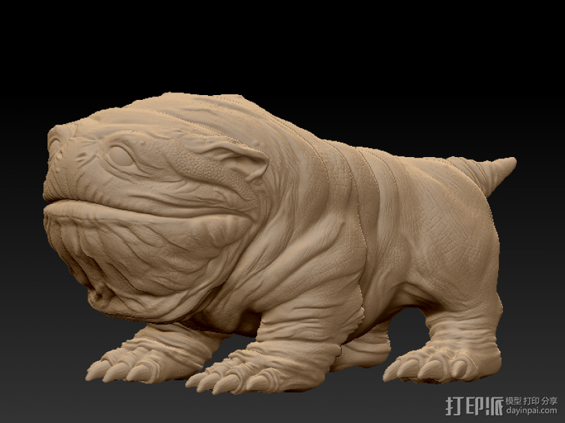 星际宠物 3D打印模型渲染图