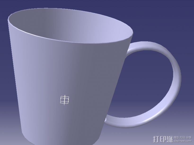 杯子 3D打印模型渲染图