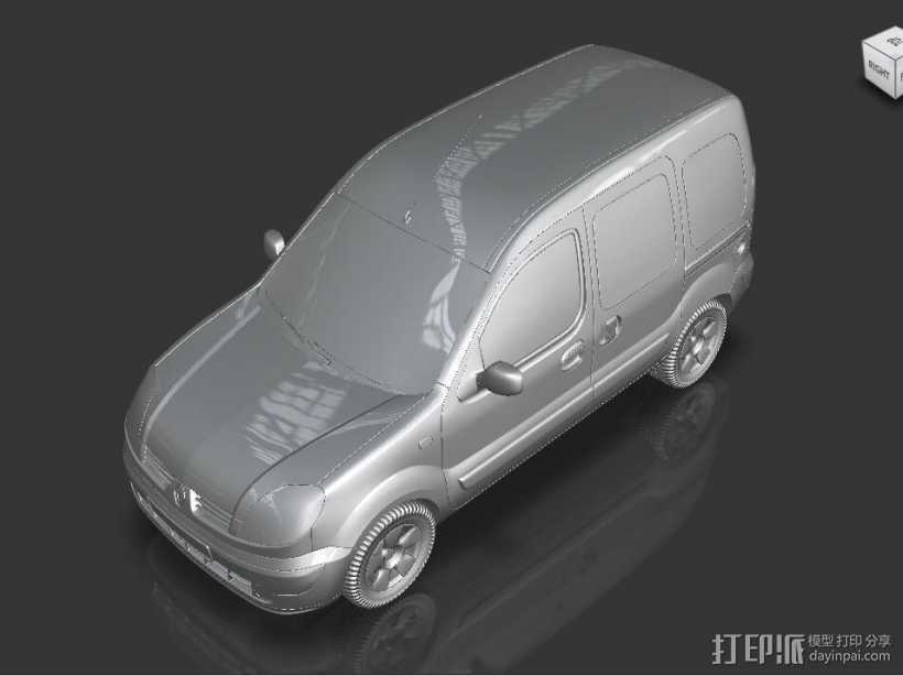 傲世汽车精品模型-雷诺乘用车 3D打印模型渲染图