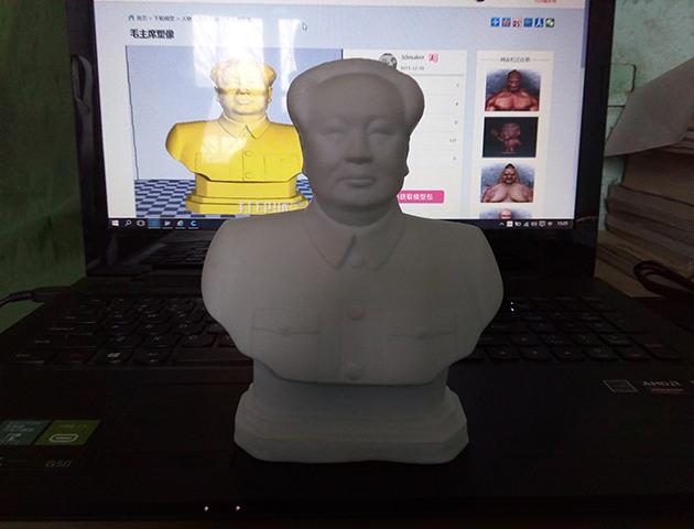 毛主席半身塑像 3D打印图片