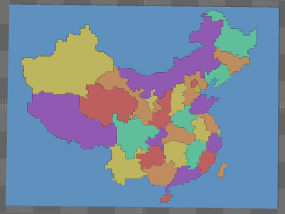 中国地图体素版