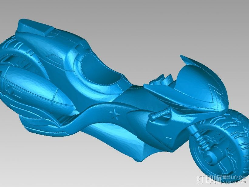 摩托车 3D打印模型渲染图