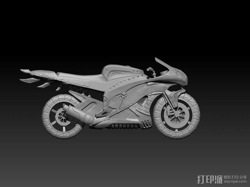 恶灵摩托 3D打印模型渲染图