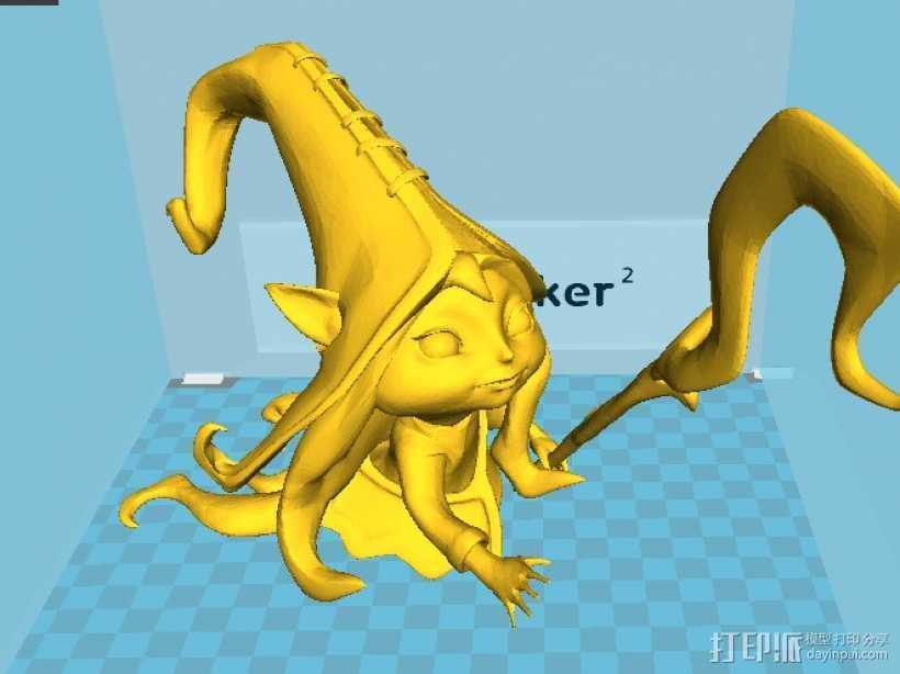 露露 3D打印模型渲染图