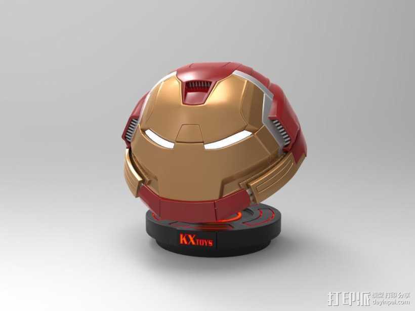 钢铁侠反浩克装甲头盔 3D打印模型渲染图