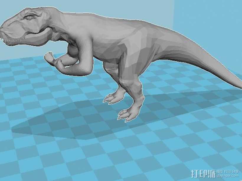 霸王龙 3D打印模型渲染图