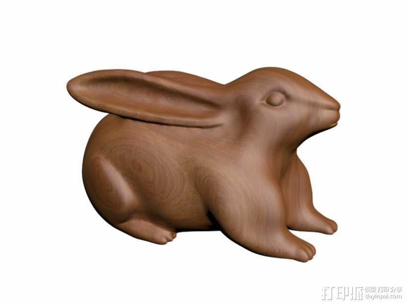十二生肖兔子 3D打印模型渲染图