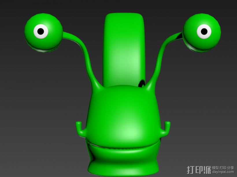 蜗牛 3D打印模型渲染图