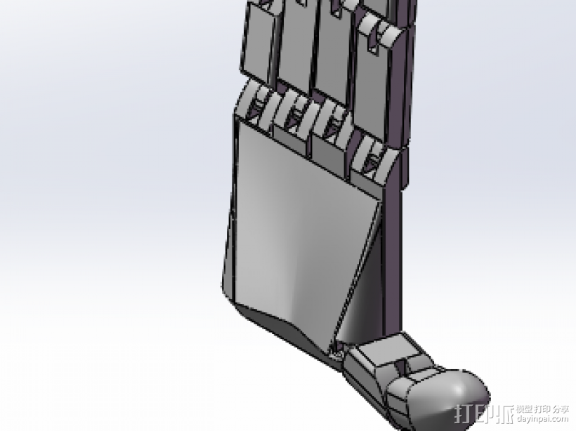 機械手 3D打印模型渲染圖