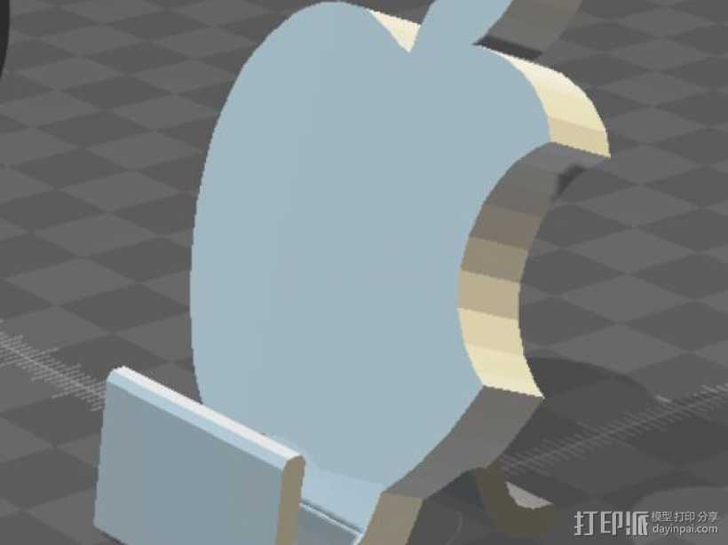 Apple手机支架 3D打印模型渲染图
