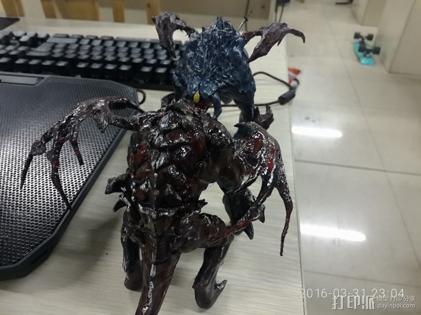 dota2肉山roshan 3D打印模型渲染圖