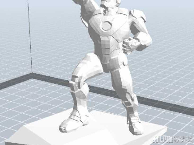 钢铁侠站姿摆件 3D打印模型渲染图