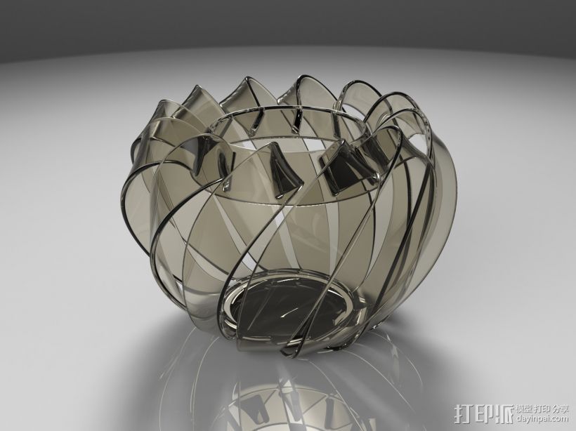 创意篮子 3D打印模型渲染图