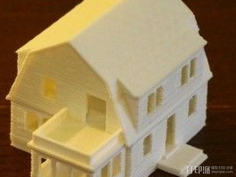 房子 3D打印模型渲染图