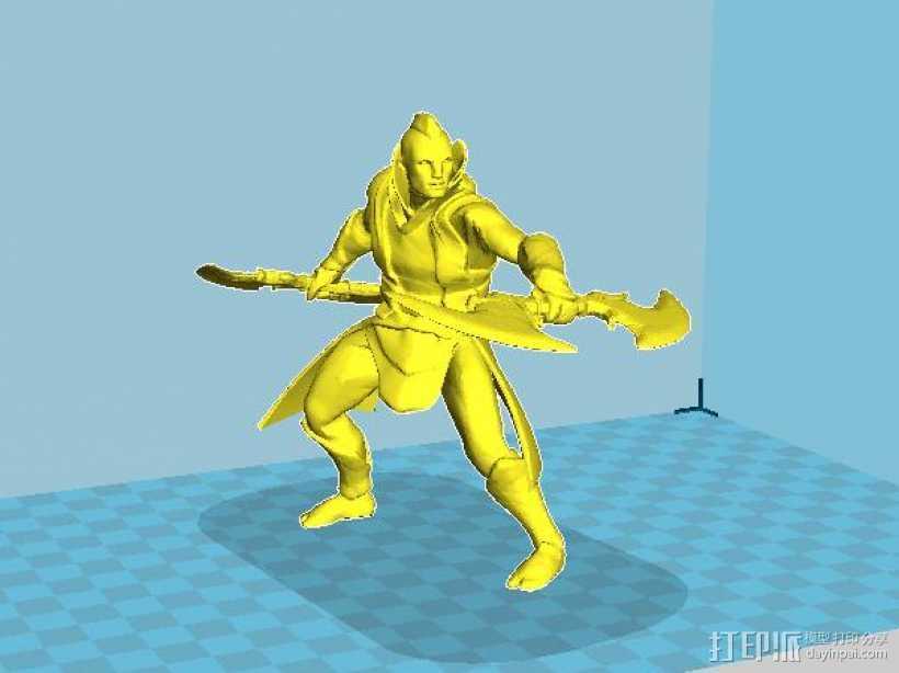 dota2 敌法师 3D打印模型渲染图