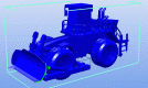 轮式推土机 3D打印图片
