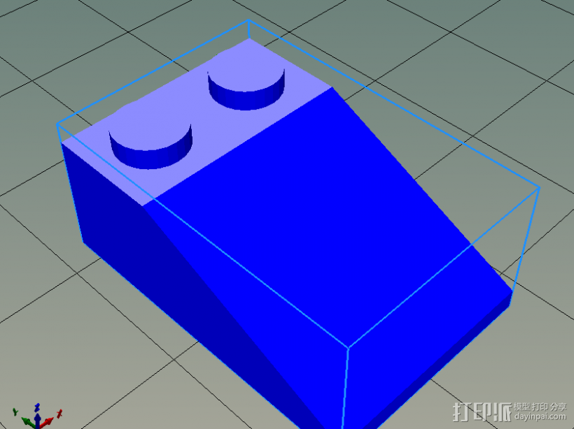 乐高积木 3D打印模型渲染图