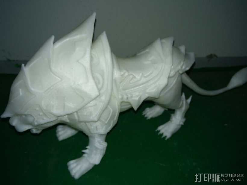 铠甲狮子坐骑 3D打印模型渲染图
