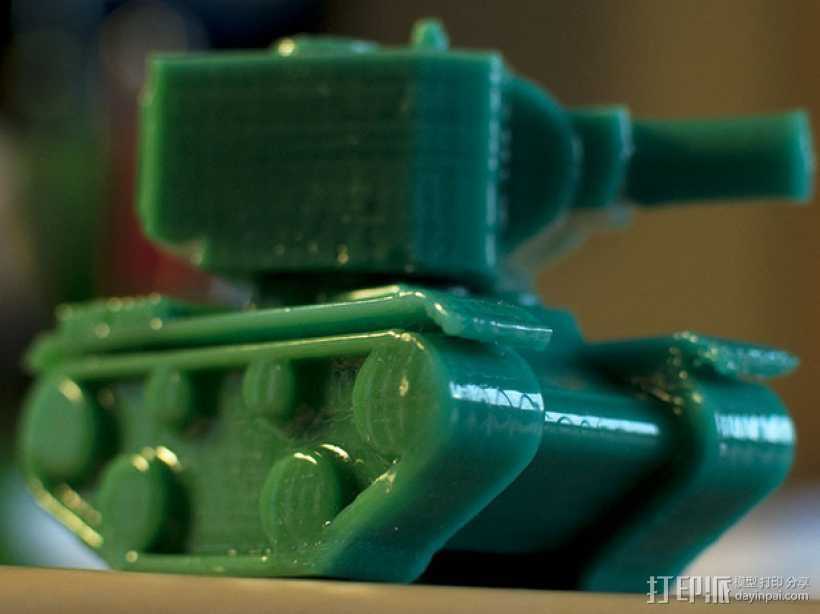 老式坦克 3D打印模型渲染图