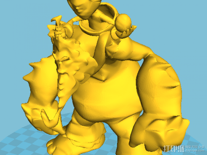 雪人骑士努努 3D打印模型渲染图