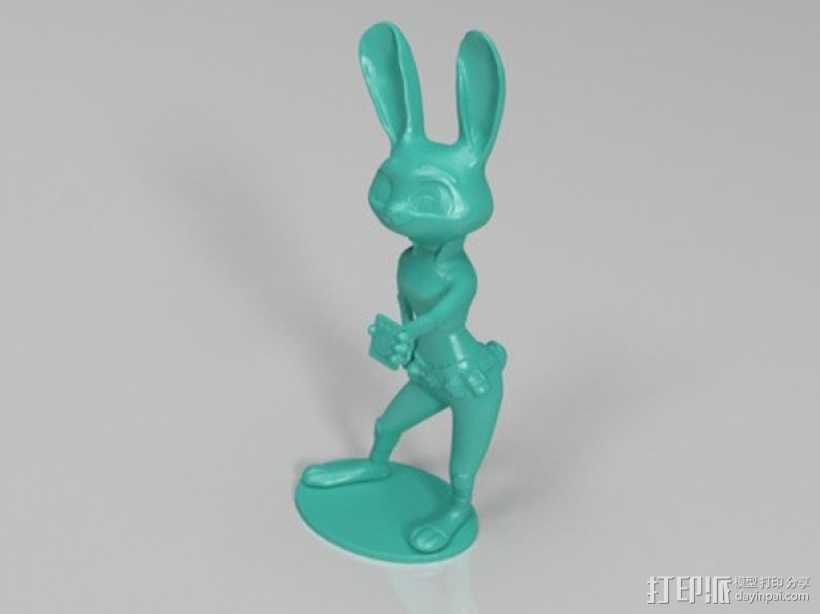 兔子朱迪 3D打印模型渲染图
