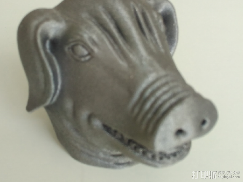 生肖—猪 3D打印模型渲染图