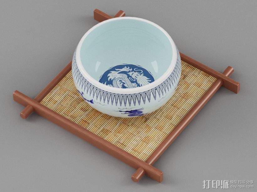 茶杯 3D打印模型渲染图
