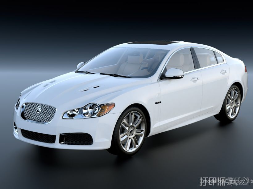 车 3D打印 工业设计 捷豹 Jaguar 3D打印模型渲染图