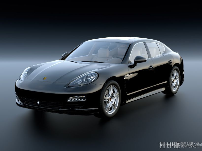 保时捷 车 450H 3D打印 Panamera 3D打印模型渲染图