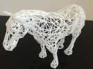 3D打印工艺品、镂空编织马