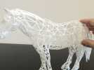 3D打印工艺品、镂空编织马