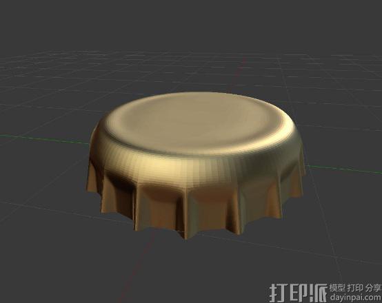 如何用blender創(chuàng)建啤酒瓶蓋3D打印模型