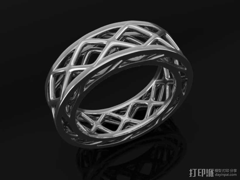 藤蔓戒指 3D打印模型渲染图